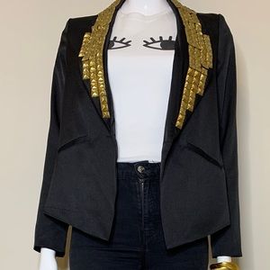 Black and Gold Blazer